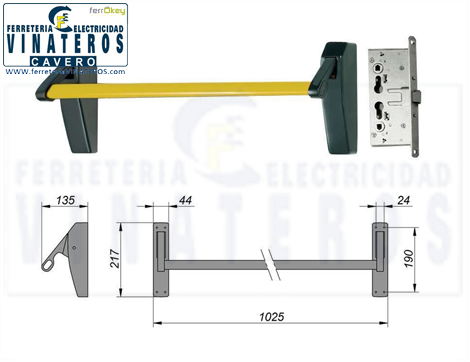 CERRADURA, MCM, ANTIPANICO, BA2050-1