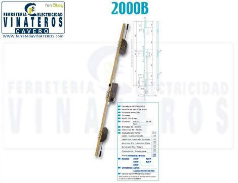 CERRADURA, EZCURRA, SEGURIDAD, 2000 B DS15