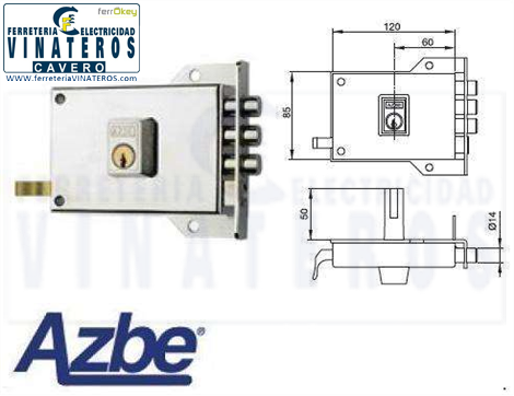 CERRADURA, AZBE YALE, ..7/120, IZQUIERDAS