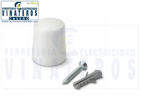 TOPE PUERTA, INOXFIX, TORNILLO BLANCO, RF:3040-2