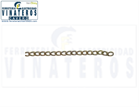 CADENA, RIZADA, DORADA, 2,5 MM